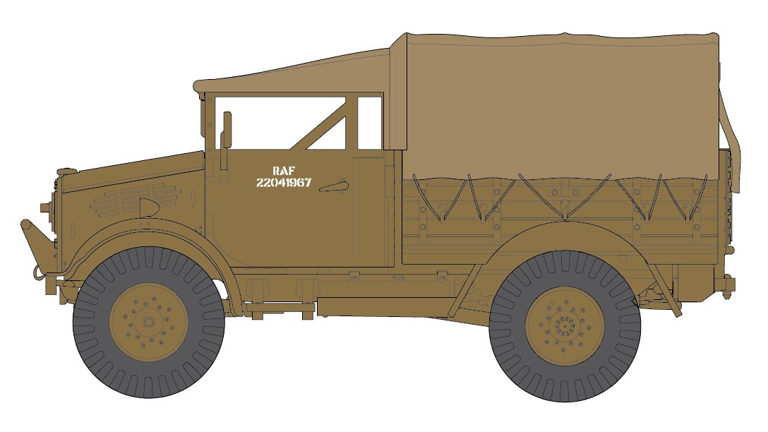 A03313 Сборная модель Bedford MWD Light Truck Airfix