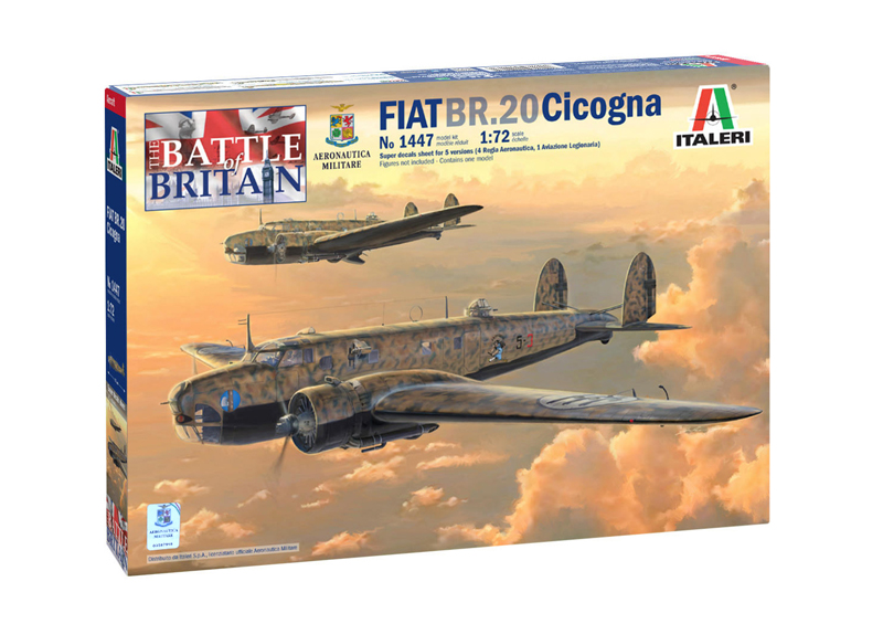 1447ИТ Самолет FIAT BR-20 «Cicogna» Battle of Britain (10013160/300421/0255806, ИТАЛИЯ ) Italeri