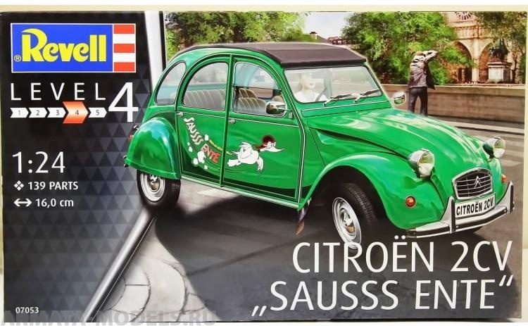 07053 Микролитражный автомобиль Citroen 2CV Sausss Ente 1987 года Revell