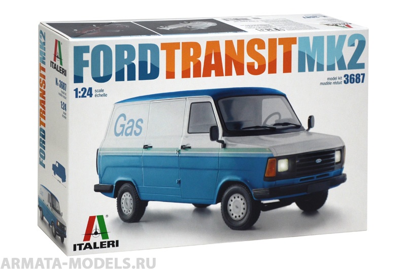 3687ИТ Автомобиль FORD TRANSIT Mk2 Italeri