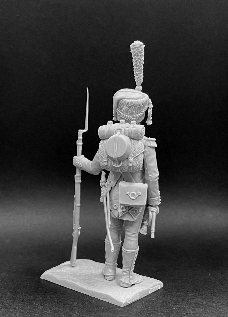 CHM-54316. Корнет вольтижеров легкой пехоты, Франция 1809-12 гг. Материал - смола. Chronos Miniatures