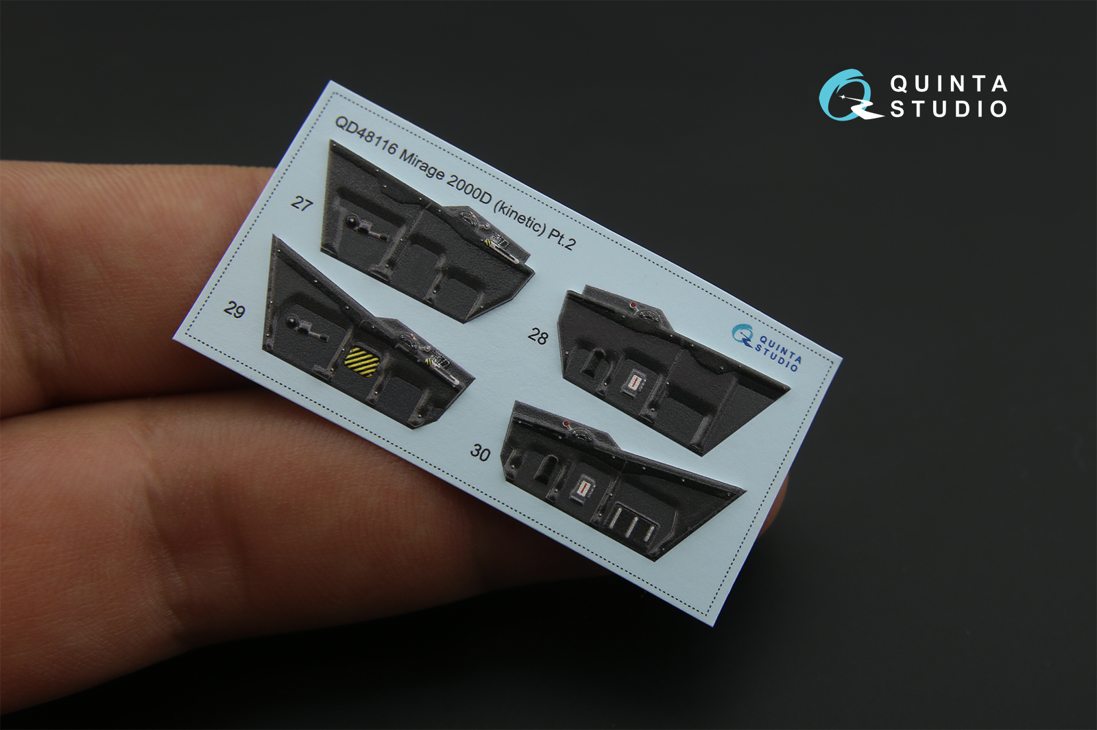 QD48116 3D Декаль интерьера кабины Mirage 2000D (для модели Kinetic)