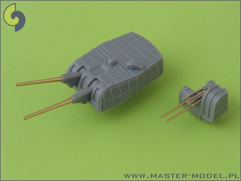 SM-350-031 Вооружение IJN Takao (1942) - стволы 20см (10шт), стволы 12,7см (8шт) (с цилиндрами отдачи)