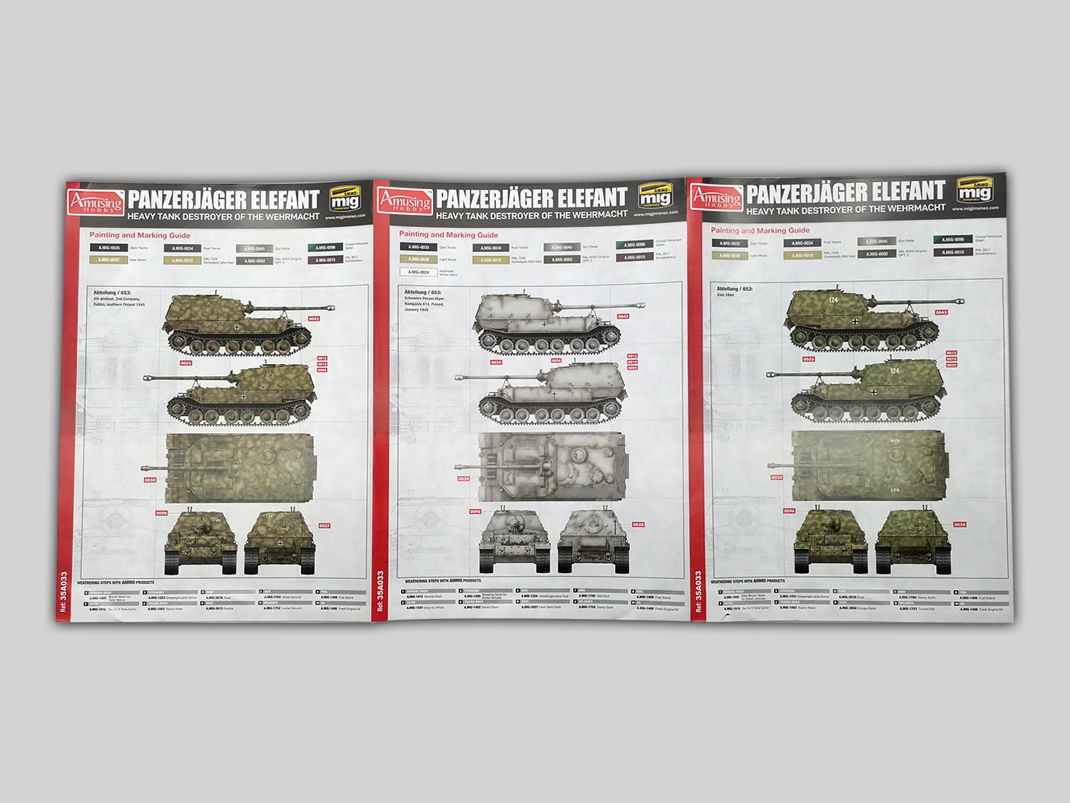 AH35A033 Elefant Schwerer Jagdpanzer Sd.Kfz.184 Amusing Hobby