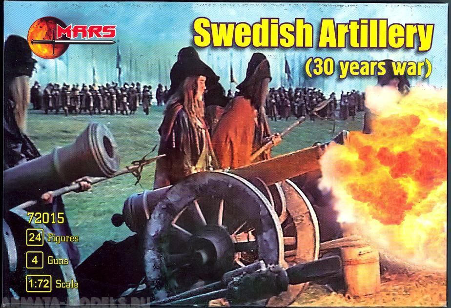 72015MR Фигуры Swedish Artillery (30 years war) 1/72 Mars Mars