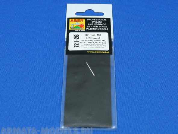 ABR-72-L-26  Дополнения для  37mm M6 US barrel to M8 Greyh,M3,M3A1,M3A3,M3A4 Lee для  1/72