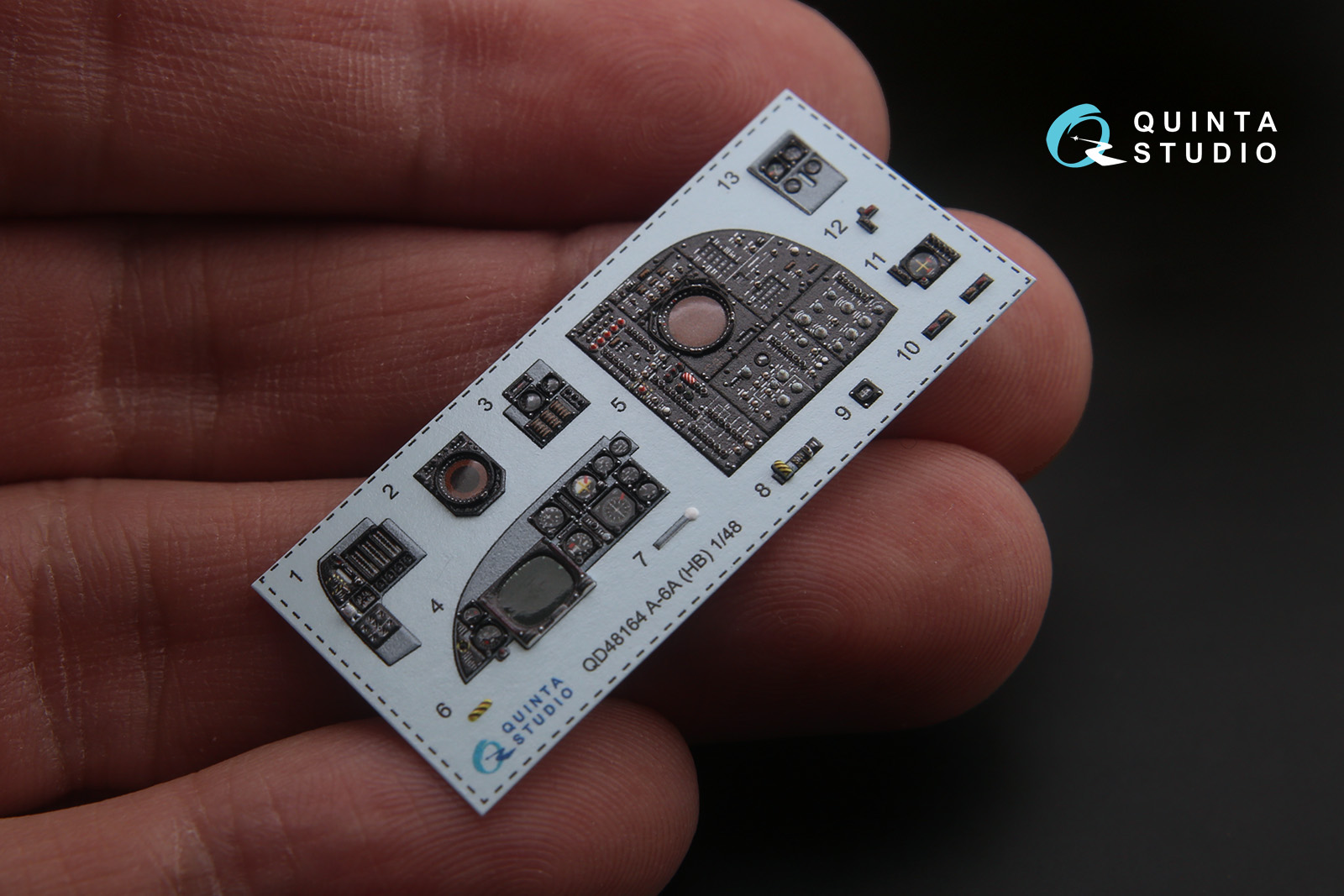 QD48164 3D Декаль интерьера кабины A-6A Intruder (для модели HobbyBoss)