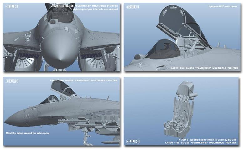 L4820 Самолет Su-35S Flanker E Multirole Fighter Great Wall