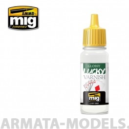 AMIG2057 Ammo Mig Акриловая краска GLOSSY LUCKY VARNISH  17 мл
