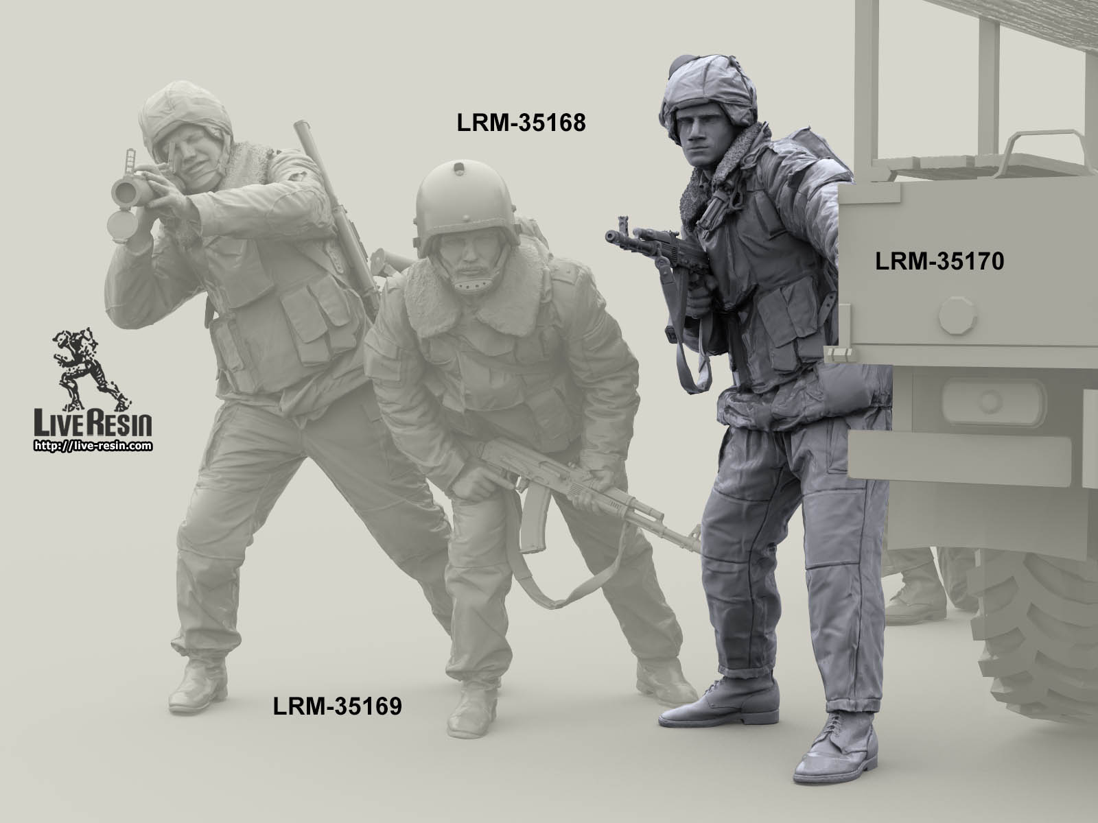 LRM35170 Военнослужащий ВВ, выглядывает из за угла Live Resin