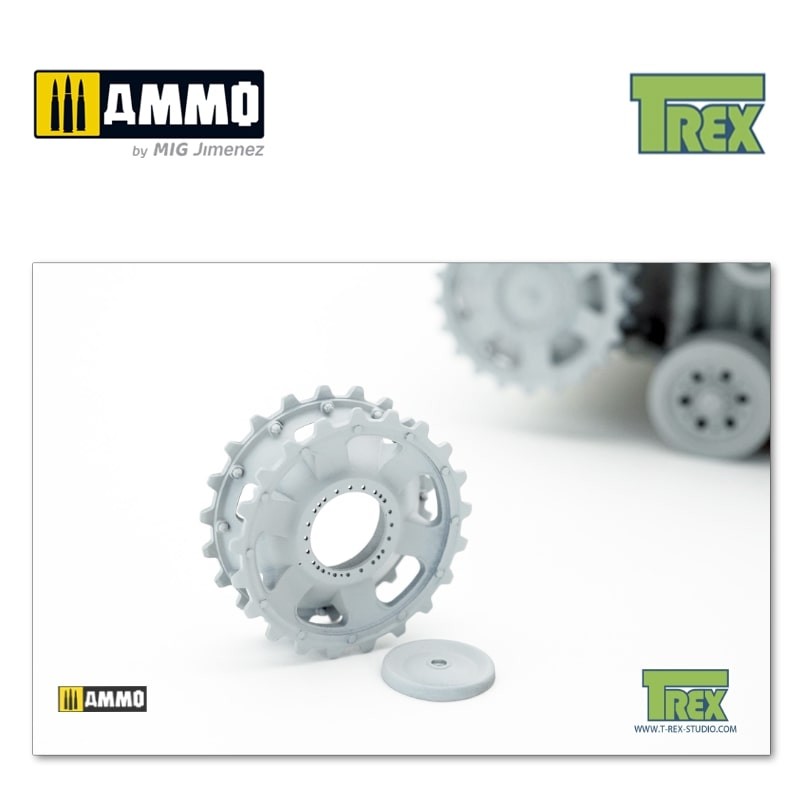 TR35033-2 Звездочка PzKpfw III Disassembled Sprocket Set A