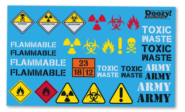 MP35-414 Сборная модель аксессуаров из пластика Toxic & Waste Drums Set