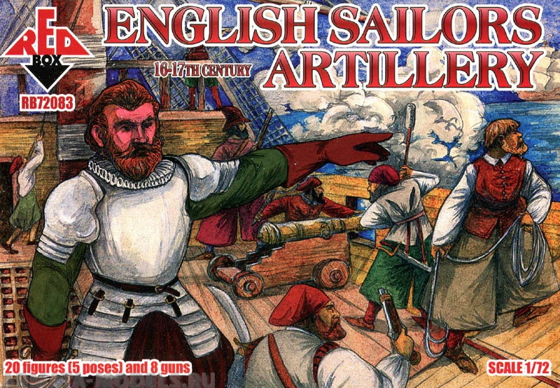 RB72083 Фигуры English Sailors Artillery 16-17 century  Red Box