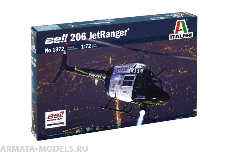 1372ИТ Вертолет BELL 206 JET RANGER Italeri