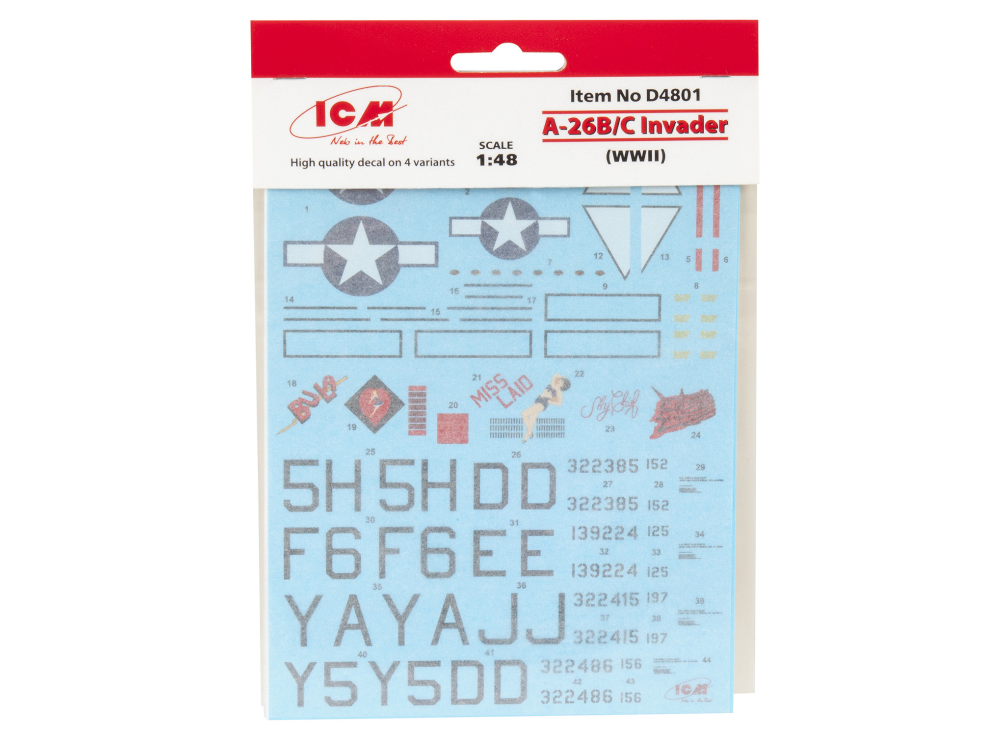 D4801 Декаль A-26B/C Инвайдер (II MB)