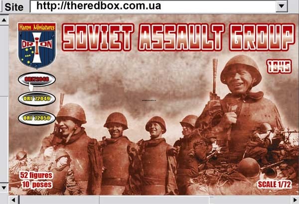 ORI72048 Фигуры WWII Soviet Assault Group 1945 1/72