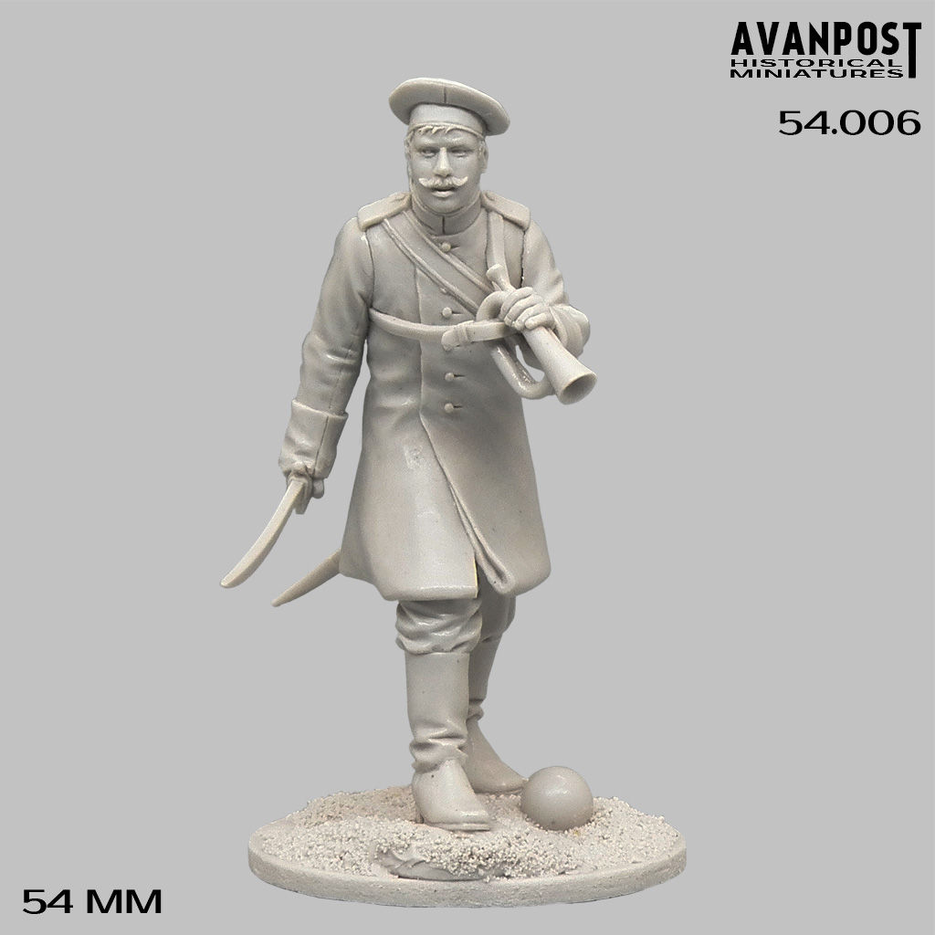 54.006АП Русский горнист гренадерской роты, 1855 Аванпост