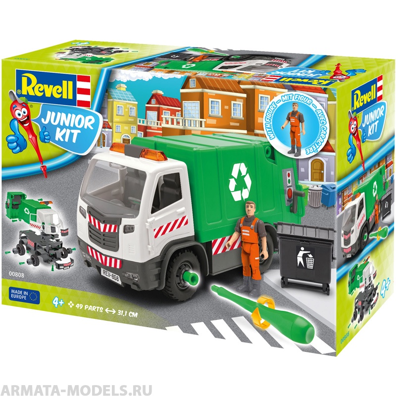 00808 Набор для детей: Мусоровоз с фигуркой Revell