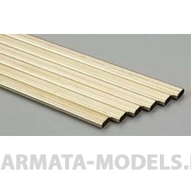 KS5094 Овальная латунная трубка 8х6 мм, 2 шт