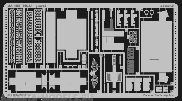 35492ED  Фототравление: M-5A1 Stuart 1/35