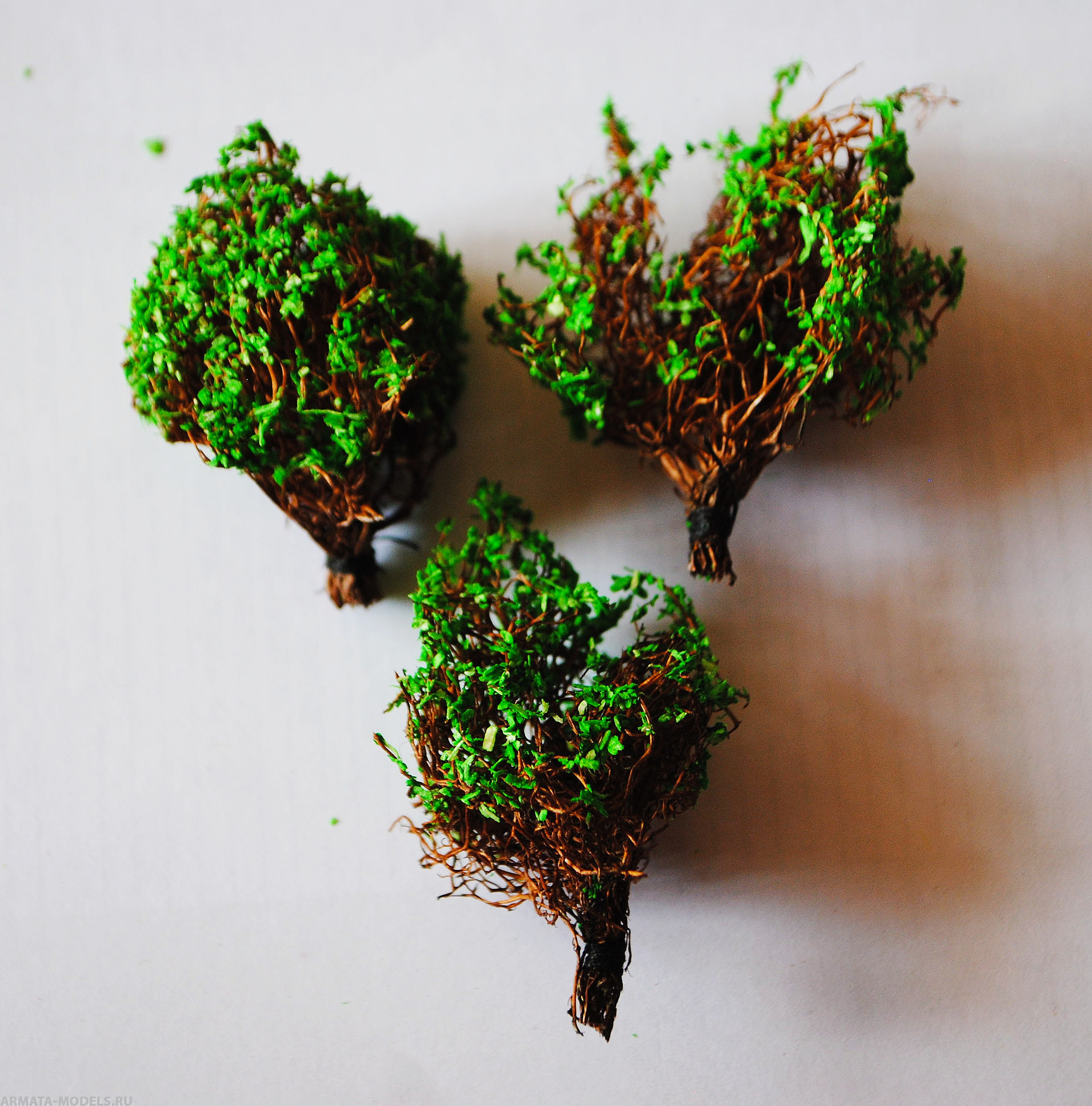 35020/2 Кусты лето светло-зеленые 5шт. Вар 2