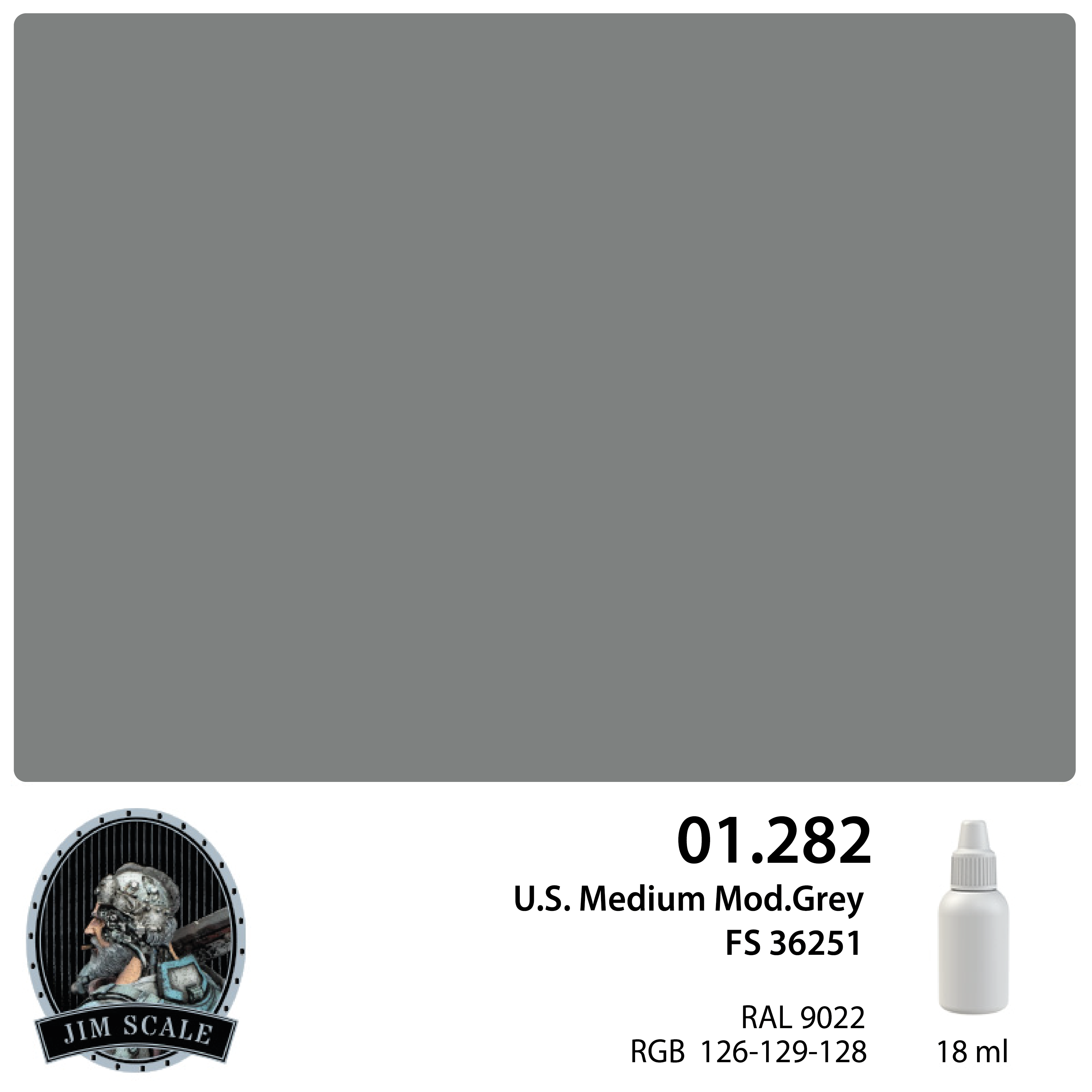 01.282JIM U.S. Medium Mod.Grey FS 36251