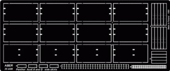 ABR-35-A08  Дополнения для  Side skirts for Panther Ausf.A для  1/35
