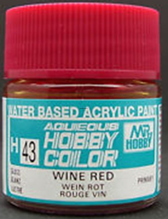 H043 Краска 10мл  WINE RED