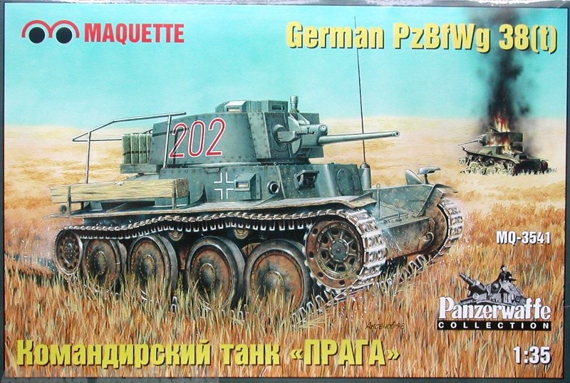 MQ 3541 German PzBfwg 38t (Прага) командирский Макет