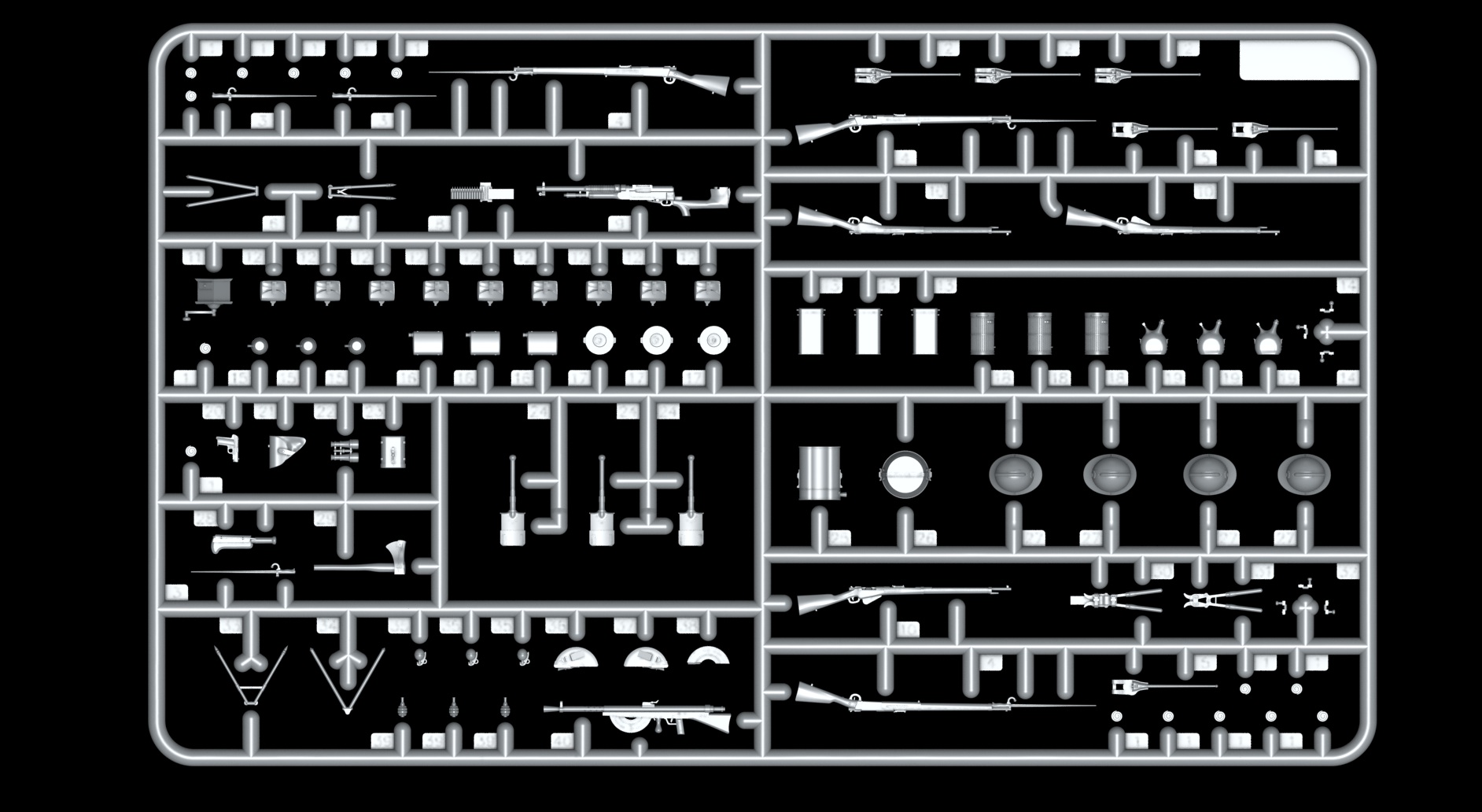 35681 Оружие и снаряжение пехоты Франции 1 Мировой войны ICM