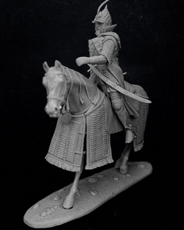 CHM-54367. Русский воевода, 1550-1620 гг. (3 варианта голов, 2 варианта правой руки, 2 варианта оружия). 54 мм. Материал - смола. Chronos Miniatures