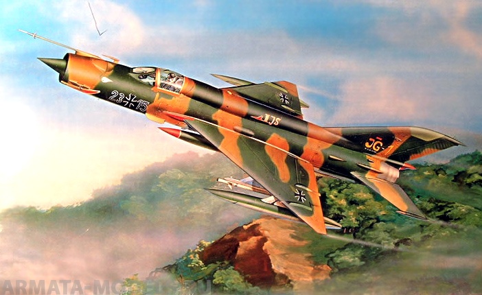 02218 Самолет  МиГ-21МФ Trumpeter