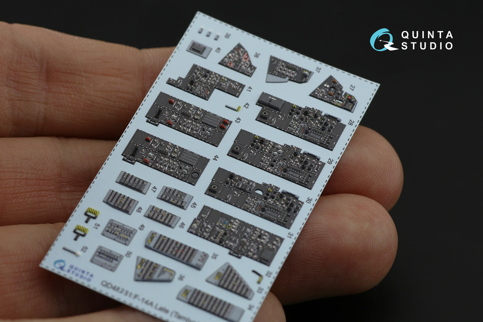 QD48231 3D Декаль интерьера кабины F-14A Late (для модели Tamiya)