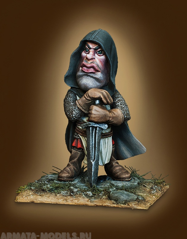 СM-H02 Декоративная фигурка из смолы Сержант Крестоносцев ( TEMPLAR SERGEANT) ScaleBro