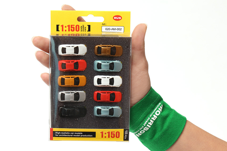 020AM002  Модели авто. М1:150. Цветные. Набор 10 шт.