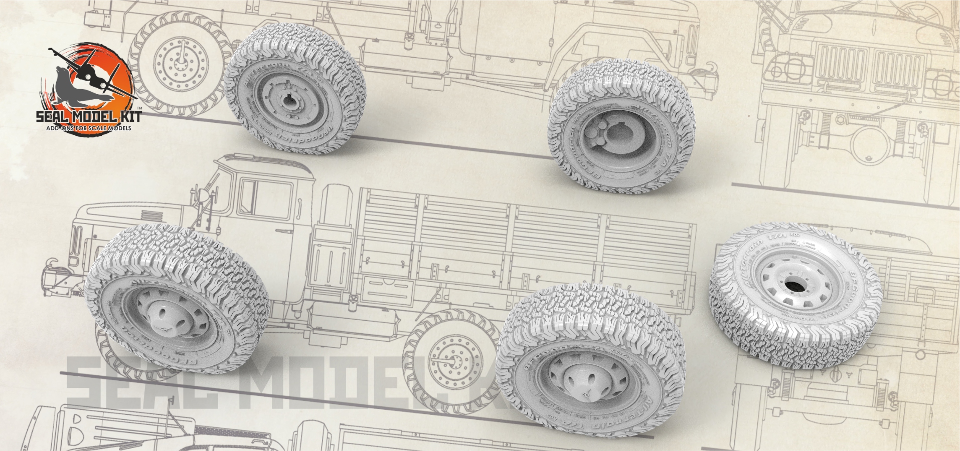 smk35005 Колеса внедорожные All Terrain для Буханки
