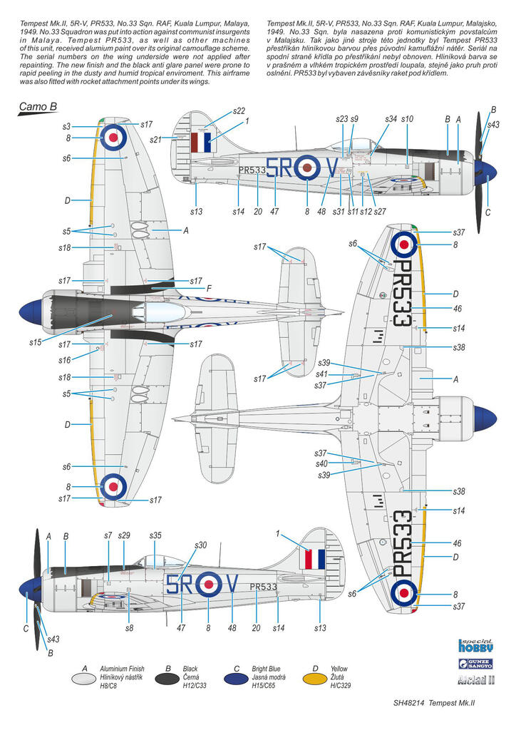 SH48214 Tempest Mk.II Hi-Tech Special Hobby