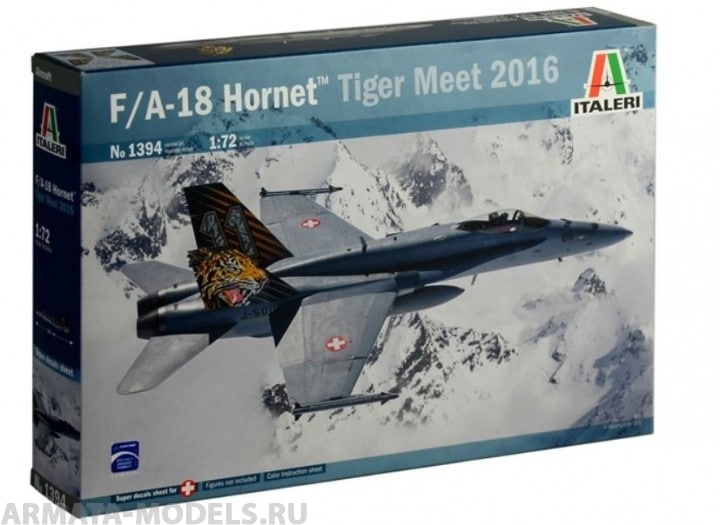 1394ИТ Самолет F/A-18 HORNET в ливрее Tiger Meet 2016 Italeri