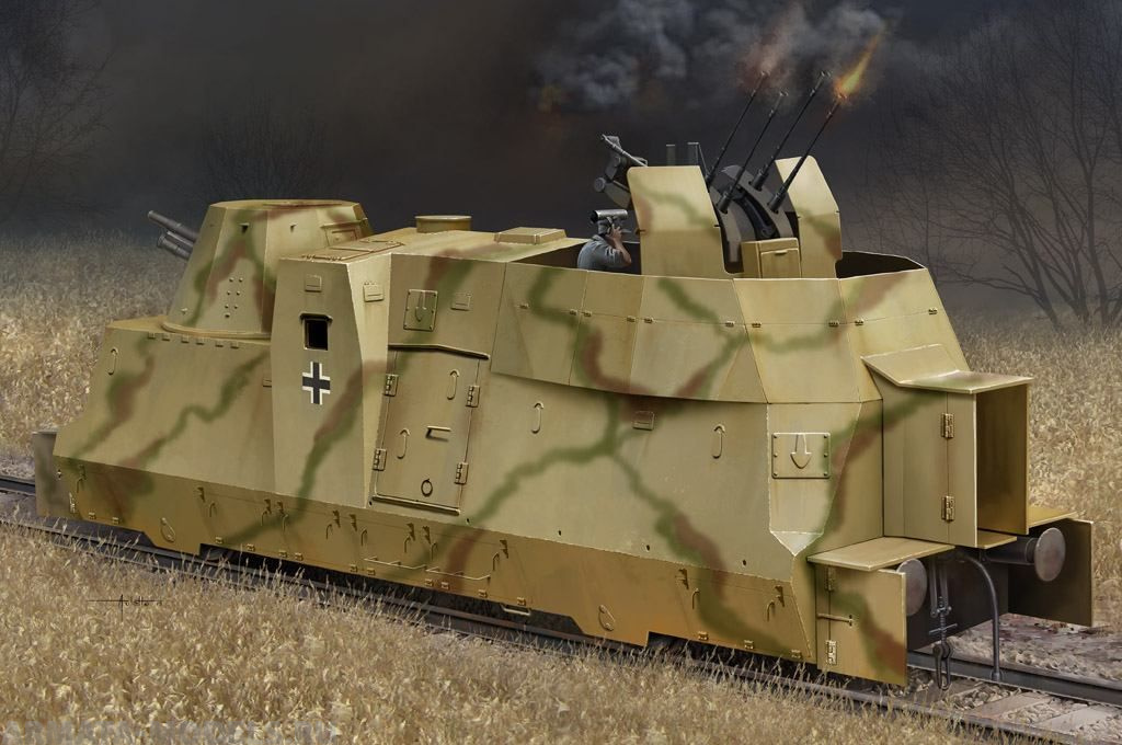 82925HB Броневагон Kanonen und Flakwagen Hobby Boss