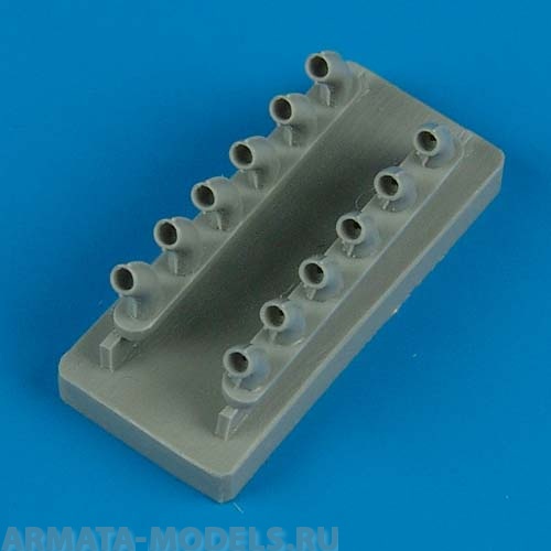 QB48317  P-40B Warhawk Exhaust kit fpr Trumpeter 1/48