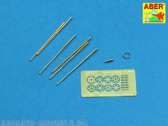 ABR-35-L-105  Дополнения для  20 mm Barrels for U.S. M61 gun Vulcan для Italeri/Academy 1/35
