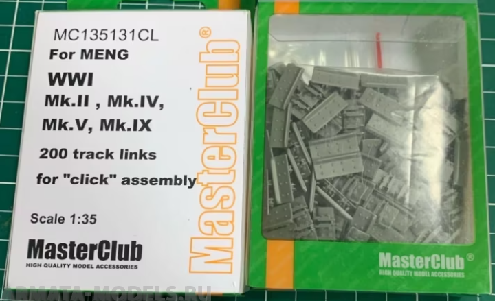 MC135131CL Траки  для   MENG Mk. IV, Mk.II, Mk.V, WIPPET
