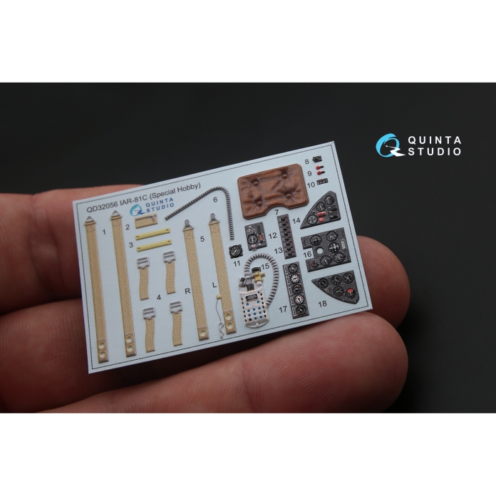 QD32056 3D Декаль интерьера кабины IAR - 81C (для модели Special Hobby)