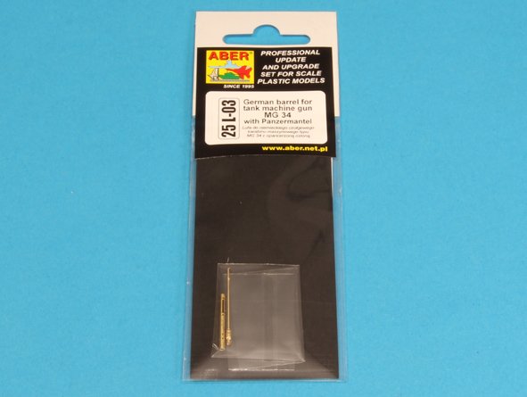 ABR-25-L-03  Дополнения для  Turned barrel for German tank machine gun MG34 для любых моделей 1/25