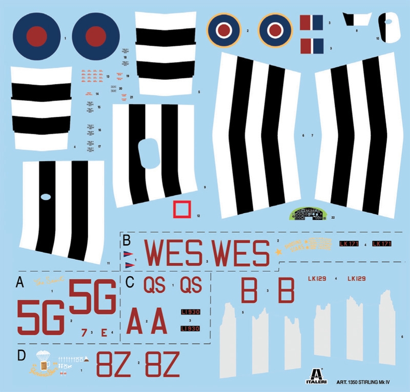 1350ИТ Самолет Stirling Mk.IV Italeri