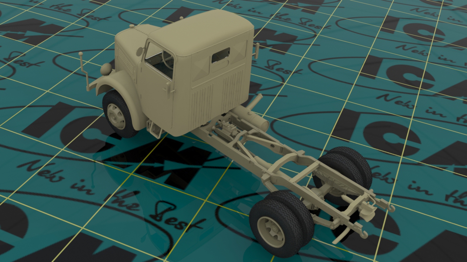 35454 KHD A3000, Германский армейский грузовой автомобиль ІІ МВ ICM