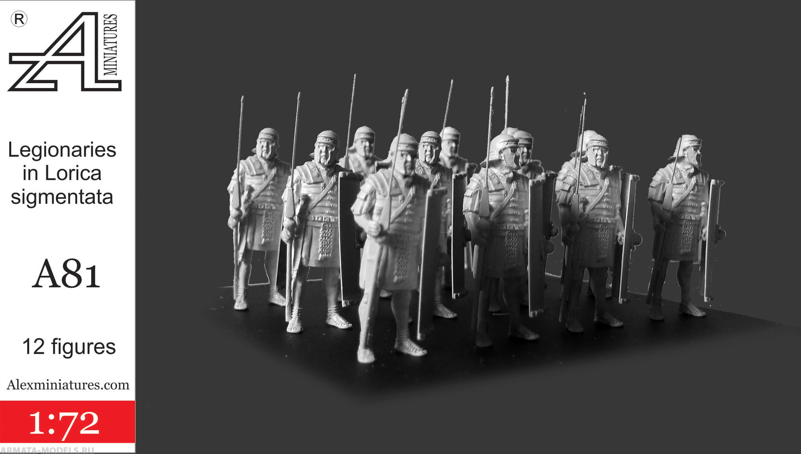 A81 Легионеры в лориках1:72 Alex miniatures
