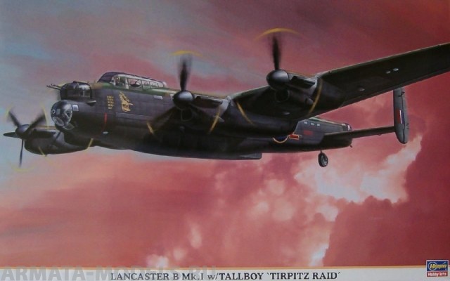 00832 Самолет Lancaster B.Mk I/w 832 Hasegawa