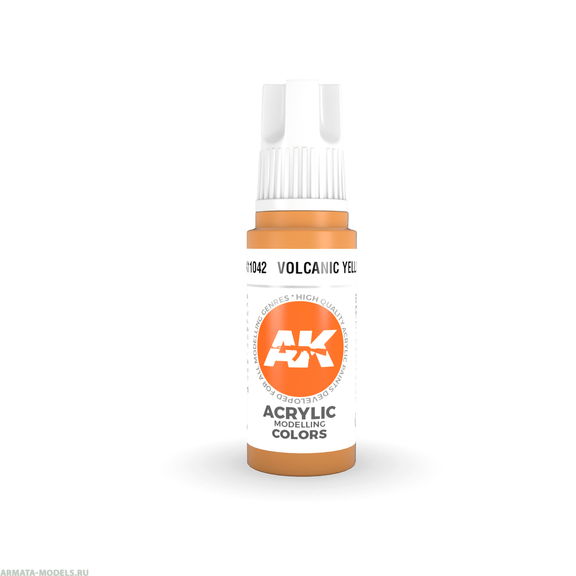 AK11042 Краска акриловая Volcanic Yellow 17ml
