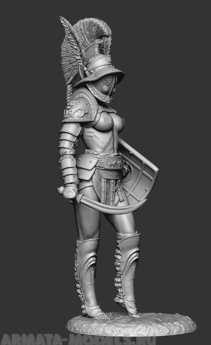 CHM-120.005. Миры Фэнтези: Гладиатриса. 120 мм. Материал -смола. Chronos Miniatures